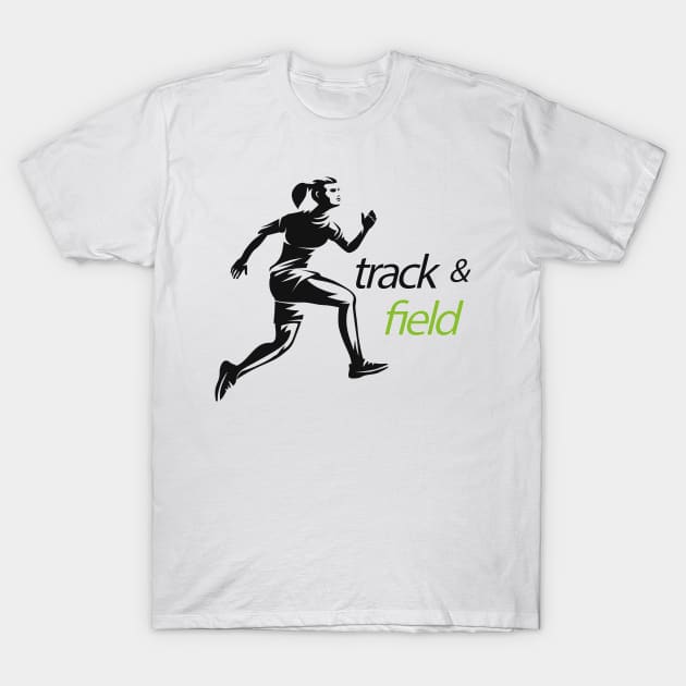 Runner Track & Field T-Shirt by Mako Design 